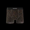 Boxer TOM FORD coton stretch noir marron imprimé léopard