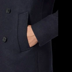 Caban CORNELIANI Peacoat laine vierge double face bleu marine