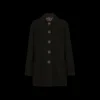Caban DOLCE & GABBANA court crêpe viscose laine noir logo DG