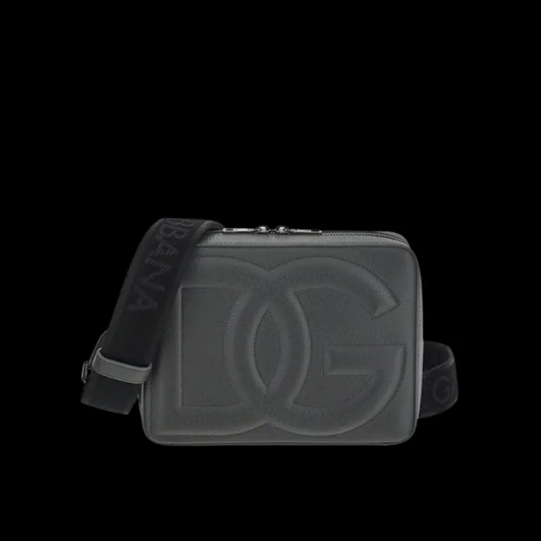 CAMERA BAG CUIR GRIS DG EMBOSSE