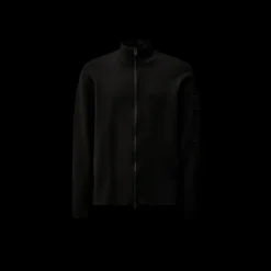 Cardigan zippé laine mérinos extrafine noire CP COMPANY Metropolis