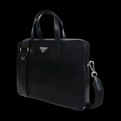 Cartable porte document DOLCE & GABBANA nylon noir triangle