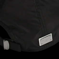 Casquette baseball DOLCE & GABBANA nylon noir logo plaque métal