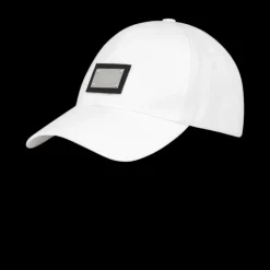 Casquette de baseball DOLCE & GABBANA coton stretch blanc plaque métal logo