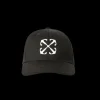 Casquette De Baseball OFF WHITE coton noir croix flèche blanc