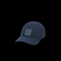 Casquette LOEWE toile bleu marine patch anagram gomme