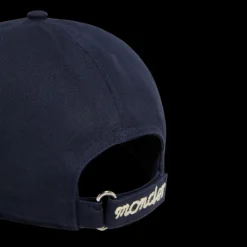 Casquette Moncler x Mercedes-Benz By NIGO gabardine coton bleu marine