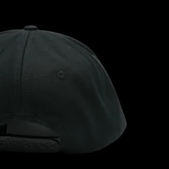 casquette PALM ANGELS  coton sergé noir broderie logo blanc