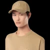 Casquette STONE ISLAND coton velours côtelé beige broderie logo