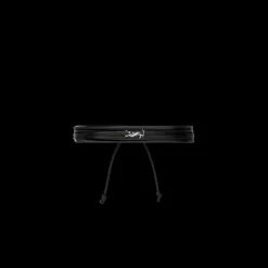 Cassandre bracelet SAINT LAURENT multi tour cuir noir YSL argent