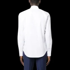 Chemise ALEXANDER MCQUEEN Harness coton blanc bride épaule