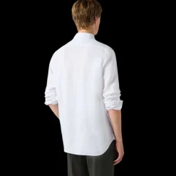 Chemise BERLUTI manche longue Lin blanc poche Scritto