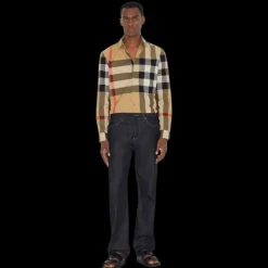 Chemise BURBERRY Summerton coton beige gros check