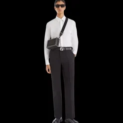 Chemise FENDI classique coton blanc FF métal strass