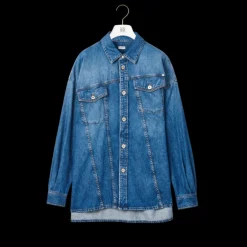 Chemise LOEWE manches longues jeans coton denim bleu poches