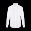 Chemise manche longue DOLCE & GABBANA Martini coton blanc col Kent