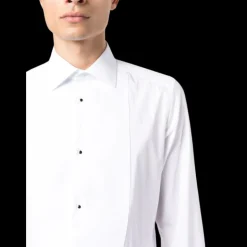 Chemise manche longue DOLCE & GABBANA coton blanc bouton perle noire