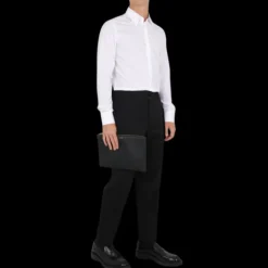 Chemise manche longue DOLCE & GABBANA Martini coton blanc col Kent