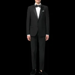 Chemise manche longue DOLCE & GABBANA coton blanc bouton perle noire