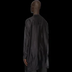 Chemise RICK OWENS manche longue Dust Larry col V soie noire