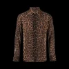 Chemise TOM FORD manche longue soie léopard