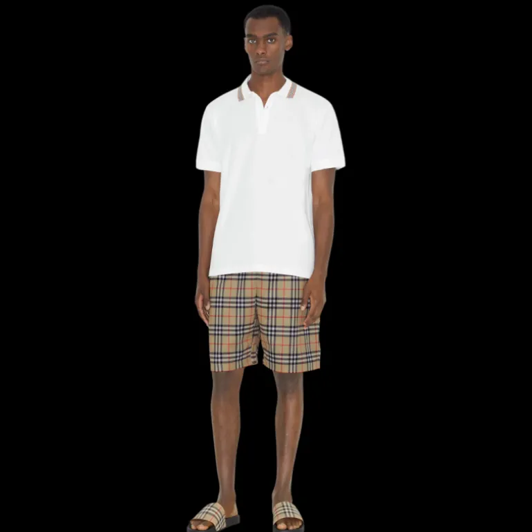 Claquettes BURBERRY check beige