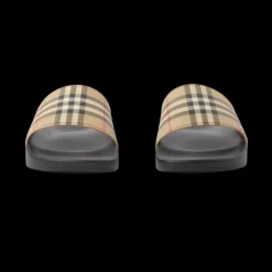 Claquettes BURBERRY check beige