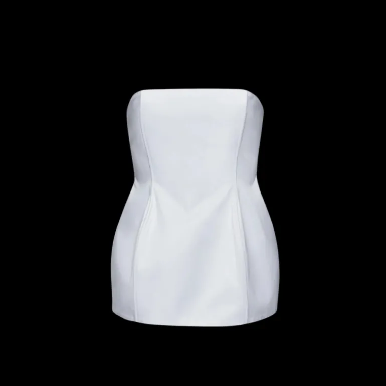 Corset bustier MAGDA BUTRYM sablier coton blanc