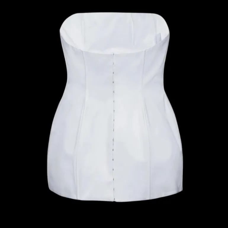Corset bustier MAGDA BUTRYM sablier coton blanc
