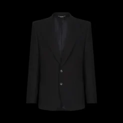 Costume DG Essentials laine noire revers pointus