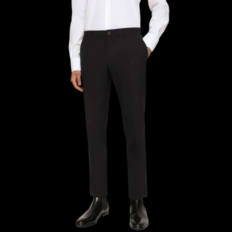 Costume Smoking DOLCE & GABBANA laine vierge micro caviar bleu nuit