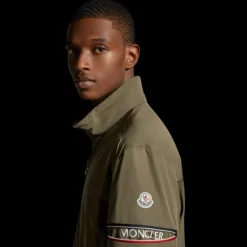 Coupe vent MONCLER ruinette kaki bande manches