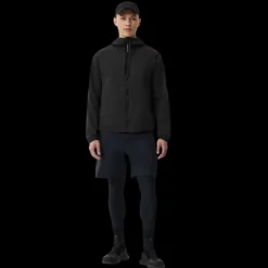 Coupe vent zippé à capuche CANADA GOOSE Killarney nylon noir logo rouge