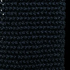 Cravate TOM FORD maille soie tricotée Bleu marine