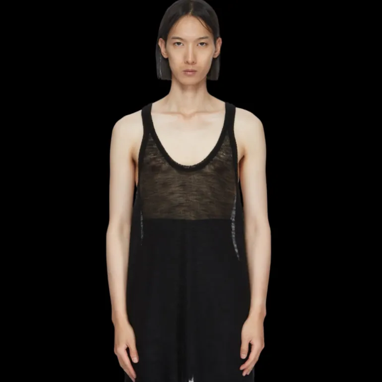 Débardeur RICK OWENS CUNT TANK laine vierge noire