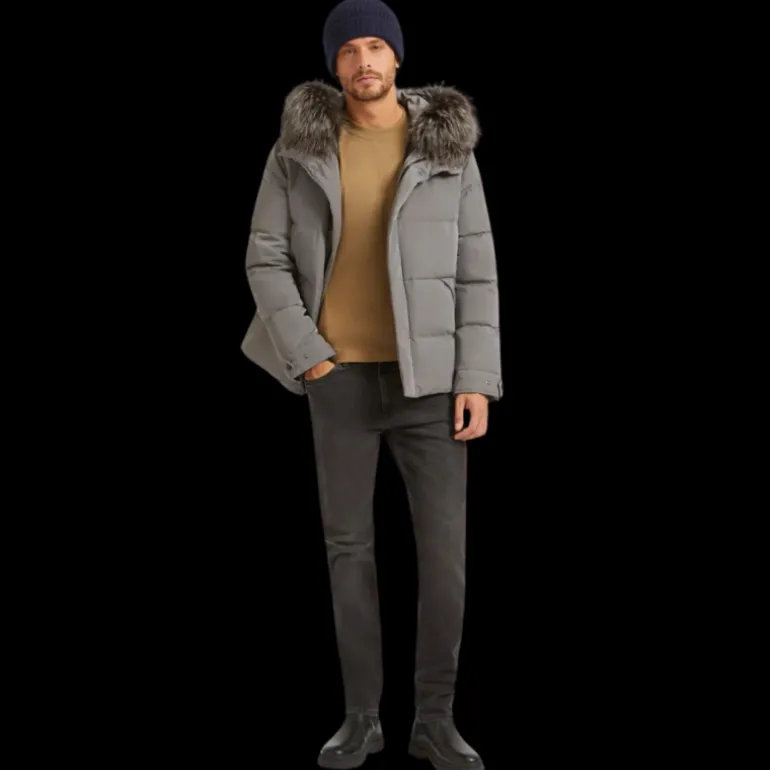 DDOUNE GRIS CLAIR COL RENARD GRIS