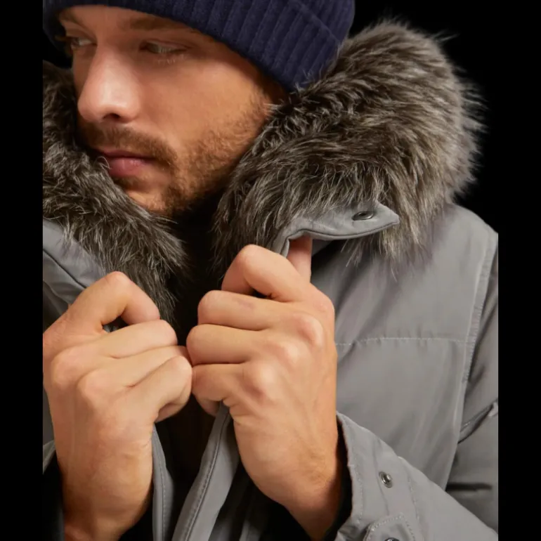 DDOUNE GRIS CLAIR COL RENARD GRIS