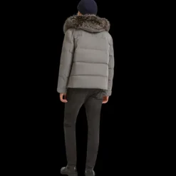 DDOUNE GRIS CLAIR COL RENARD GRIS