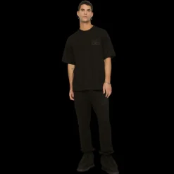 DOLCE & GABBANA Bas jogging noir ceinture monogramme broderie DG