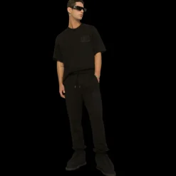 DOLCE & GABBANA Bas jogging noir ceinture monogramme broderie DG