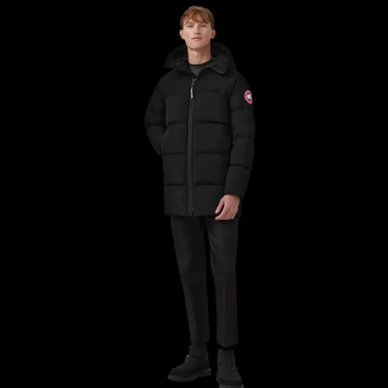 Doudoune à capuche CANADA GOOSE Lawrence nylon noir mat