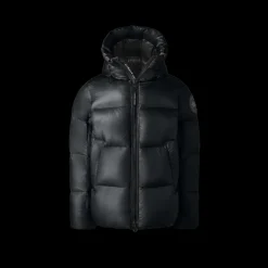 Doudoune CANADA GOOSE Crofton Puffer capuche nylon Rip stop noir Black label