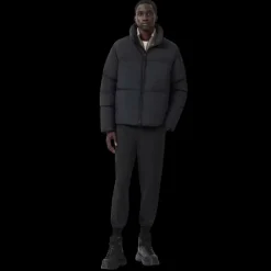 Doudoune CANADA GOOSE Lawrence black label nylon noir logo noir