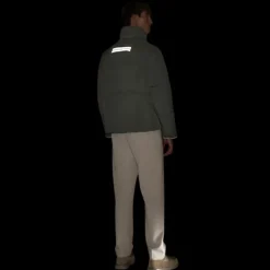 Doudoune CANADA GOOSE Lawrence nylon vert sauge logo blanc