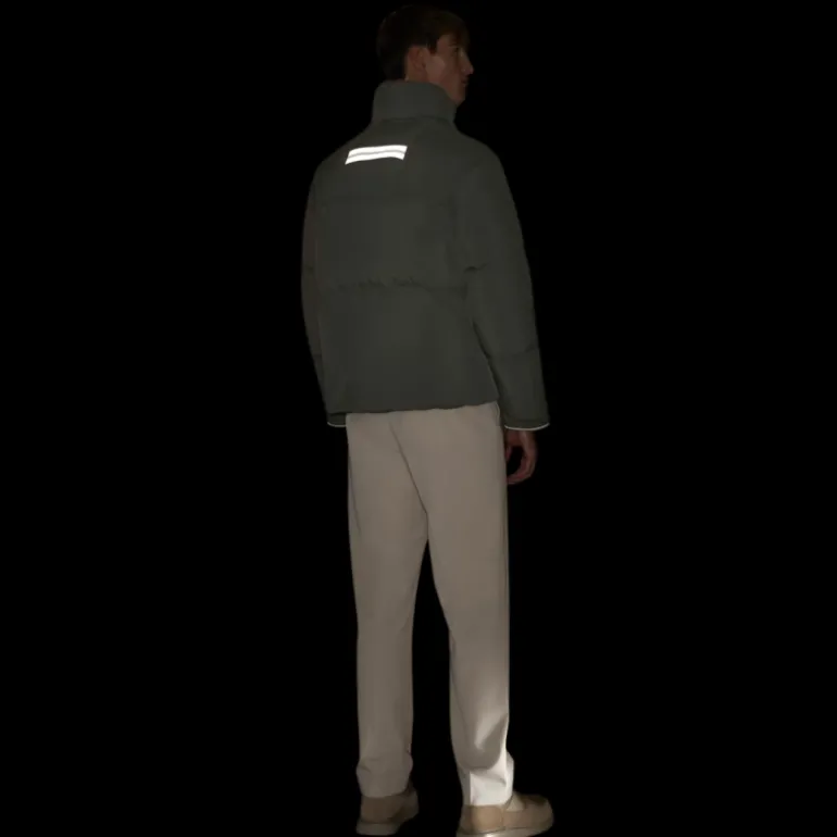 Doudoune CANADA GOOSE Lawrence nylon vert sauge logo blanc