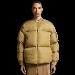 Doudoune Centaurus Bomber nylon croco vert Moncler x Roc Nation by Jay-Z