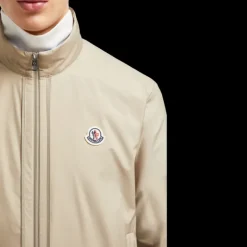 Doudoune courte 3-en-1 MONCLER Verney nylon beige gilet amovible