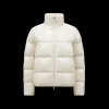 Doudoune courte  MONCLER Abbadia nylon écru intérieur beige