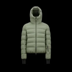 Doudoune courte MONCLER Lagorai nylon vert kaki clair Grenoble