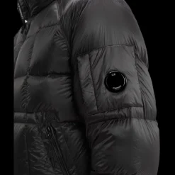 Doudoune CP COMPANY courte capuche DD Shell nylon noir